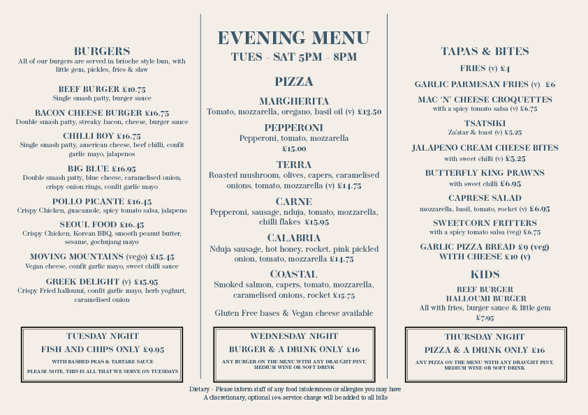 The Library Clevedon Day & Evening Menu Sep 26 print